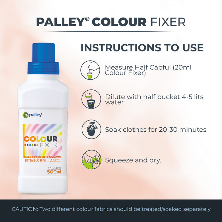 Color Fixer Organic Colour Fixer for Clothes | Fixes Coloured Clothes | Palley